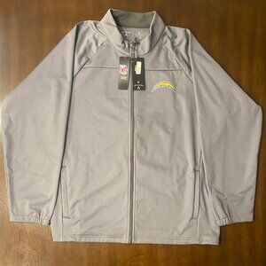 Men's Gray 3XL Antigua Los Angeles Chargers Jacket